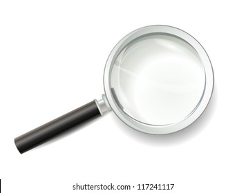 Magnifying Glass Isolated on White