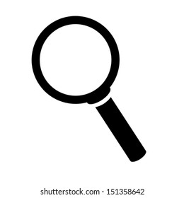 Magnifying glass isolated on white background. Search Icon. Vector illustration.