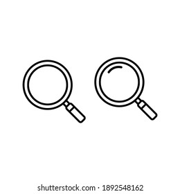 
Magnifying glass isolated on white background