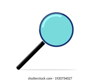 magnifying glass isolated on white background. tool with lens for magnifying