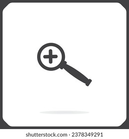 Magnifying glass isolated on white background. Search Icon. Vector illustration.