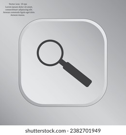 Magnifying glass isolated on white background. Search Icon. Vector illustration