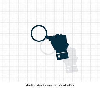 Magnifying glass isolated on white background. Search Icon. Vector illustration