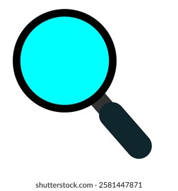 magnifying glass isolated on white background vector illustration
