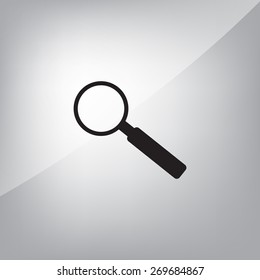 Magnifying glass isolated on white background. Search Icon. Vector illustration