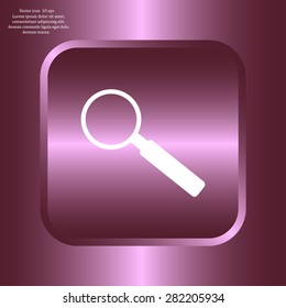 Magnifying glass isolated on white background. Search Icon. Vector illustration