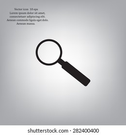 Magnifying glass isolated on white background. Search Icon. Vector illustration