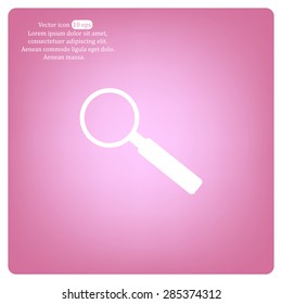 Magnifying glass isolated on white background. Search Icon. Vector illustration