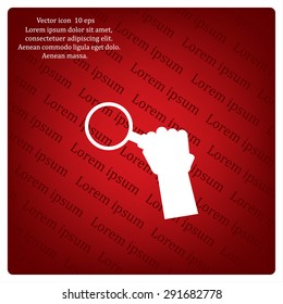 Magnifying glass isolated on white background. Search Icon. Vector illustration