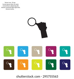 Magnifying glass isolated on white background. Search Icon. Vector illustration