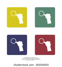 Magnifying glass isolated on white background. Search Icon. Vector illustration