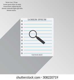 Magnifying glass isolated on white background. Search Icon. Vector illustration