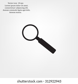 Magnifying glass isolated on white background. Search Icon. Vector illustration