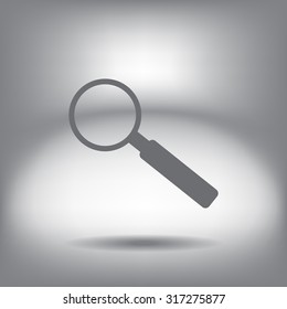 Magnifying glass isolated on white background. Search Icon. Vector illustration