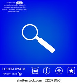 Magnifying glass isolated on white background. Search Icon. Vector illustration