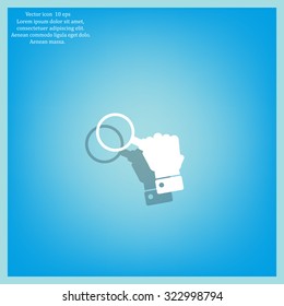 Magnifying glass isolated on white background. Search Icon. Vector illustration