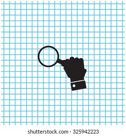 Magnifying glass isolated on white background. Search Icon. Vector illustration