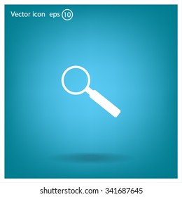 Magnifying glass isolated on white background. Search Icon. Vector illustration