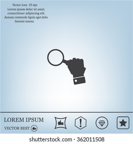Magnifying glass isolated on white background. Search Icon. Vector illustration