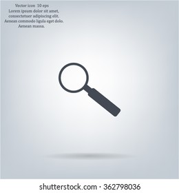 Magnifying glass isolated on white background. Search Icon. Vector illustration