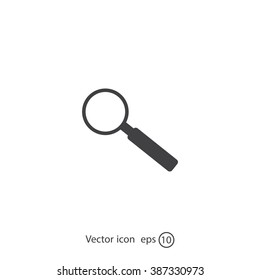 Magnifying glass isolated on white background. Search Icon. Vector illustration