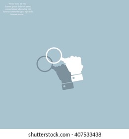 Magnifying glass isolated on white background. Search Icon. Vector illustration