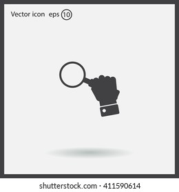 Magnifying glass isolated on white background. Search Icon. Vector illustration