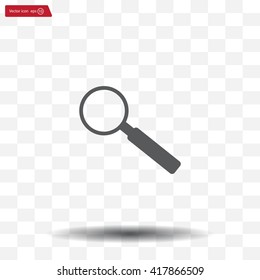 Magnifying glass isolated on white background. Search Icon. Vector illustration