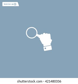 Magnifying glass isolated on white background. Search Icon. Vector illustration