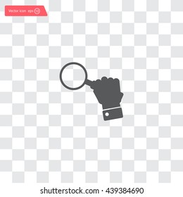 Magnifying glass isolated on white background. Search Icon. Vector illustration
