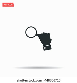 Magnifying glass isolated on white background. Search Icon. Vector illustration