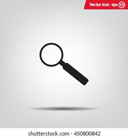 Magnifying glass isolated on white background. Search Icon. Vector illustration