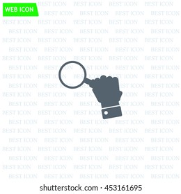 Magnifying glass isolated on white background. Search Icon. Vector illustration