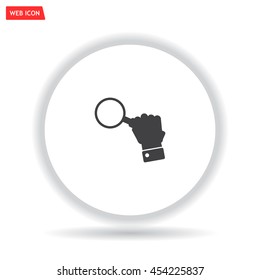 Magnifying glass isolated on white background. Search Icon. Vector illustration