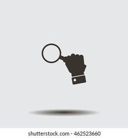 Magnifying glass isolated on white background. Search Icon. Vector illustration