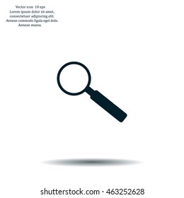 Magnifying glass isolated on white background. Search Icon. Vector illustration