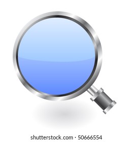 magnifying glass isolated on white background