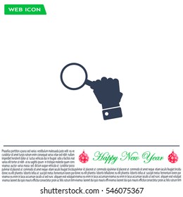 Magnifying glass isolated on white background. Search Icon. Vector illustration