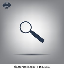 Magnifying glass isolated on white background. Search Icon. Vector illustration