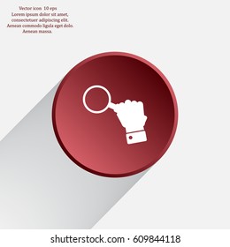 Magnifying glass isolated on white background. Search Icon. Vector illustration