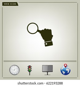 Magnifying glass isolated on white background. Search Icon. Vector illustration