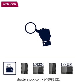 Magnifying glass isolated on white background. Search Icon. Vector illustration