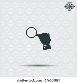 Magnifying glass isolated on white background. Search Icon. Vector illustration