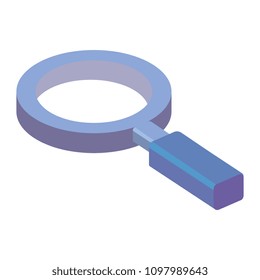 magnifying glass isometric icon