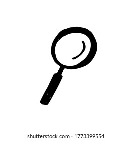 magnifying glass. lens vector illustration