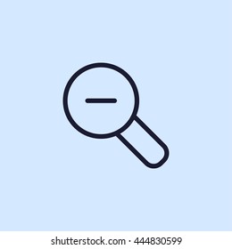 magnifying glass line icon
