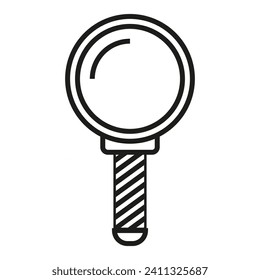 Magnifying glass line icon. Glass, magnification, lens, glasses, optics, look, vision, eyepiece, experience. Vector icon for business and advertising