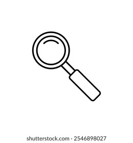 Magnifying glass line icon, Search, find symbol linear illustration for web and app..eps