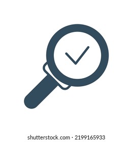 Magnifying glass line icon. Simple element illustration. Magnifying glass concept outline symbol design.
