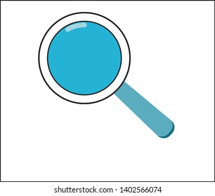 Magnifying Glass line Icon vector. eps.10